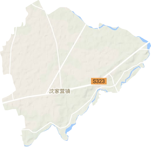 沈家营镇地形地图