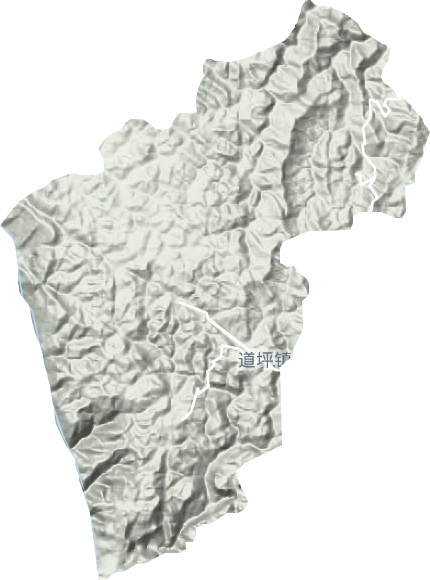 道坪镇地形地图