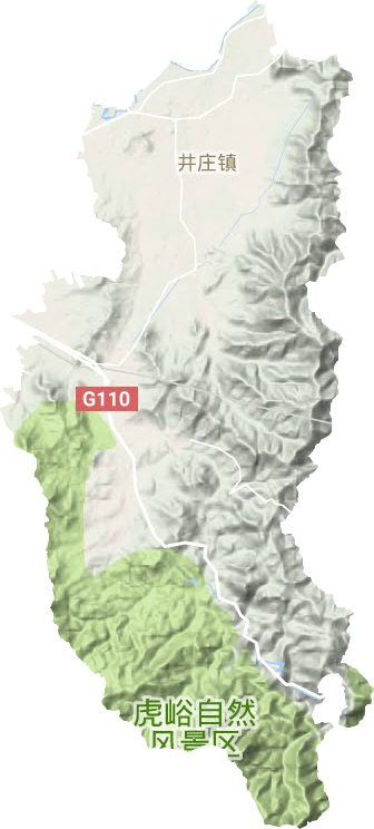 井庄镇地形地图