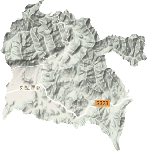 刘斌堡乡地形地图