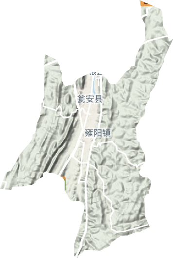 雍阳街道地形地图