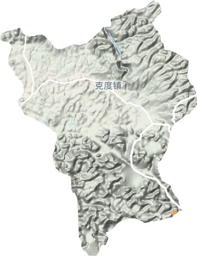 克度镇地形地图