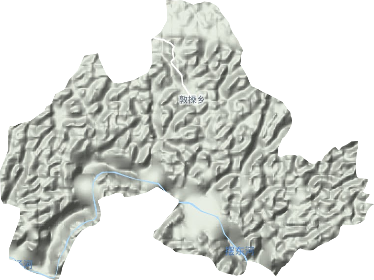 敦操乡地形地图