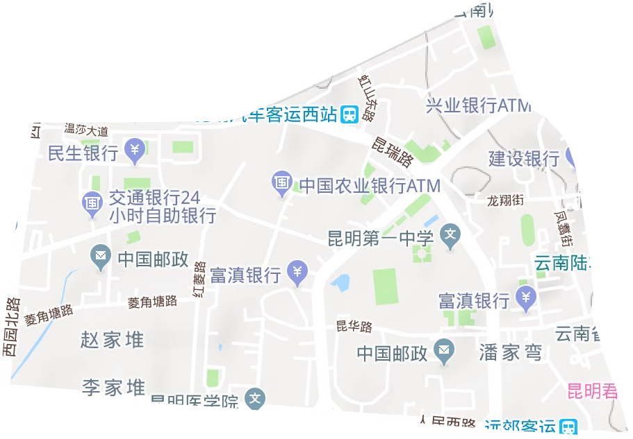 龙翔街道地形地图