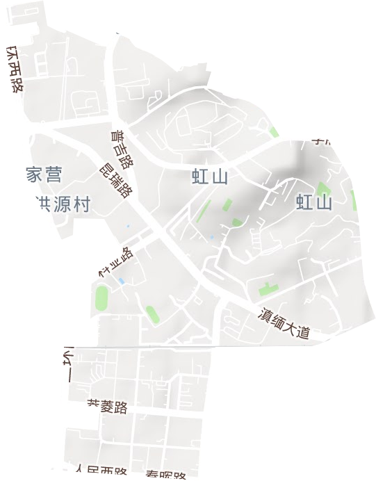 丰宁街道地形地图