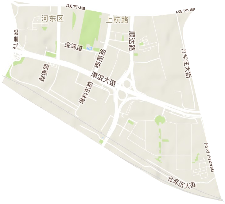 上杭路街道地形地图