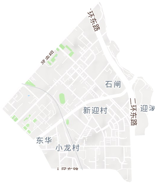 东华街道地形地图