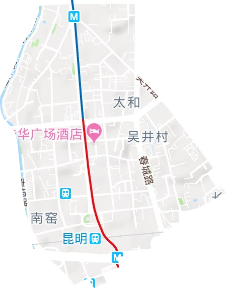 太和街道地形地图