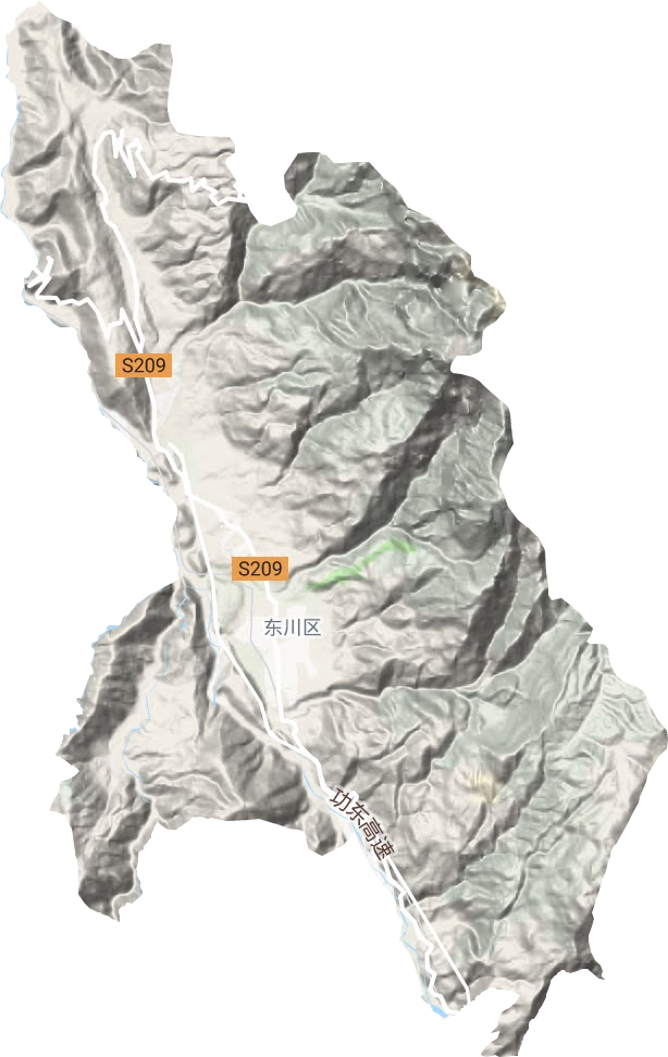 铜都街道地形地图