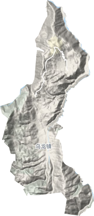 乌龙镇地形地图