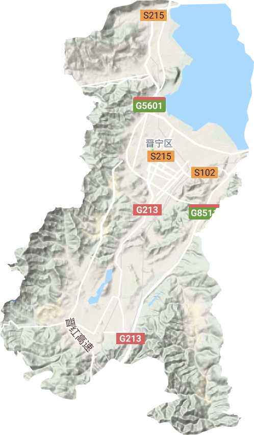 昆阳街道地形地图