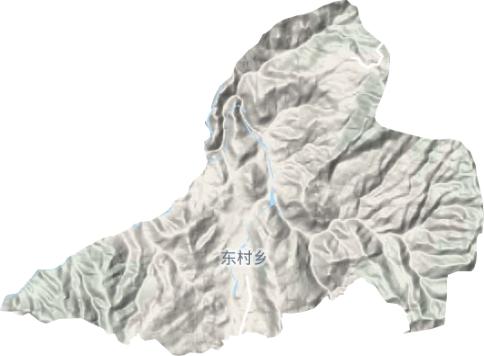 东村镇地形地图