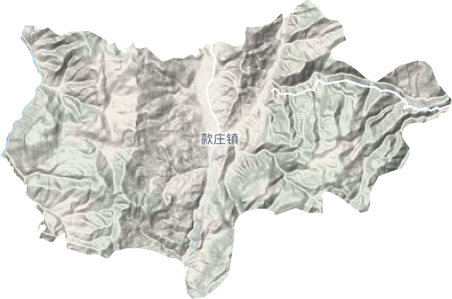 款庄镇地形地图