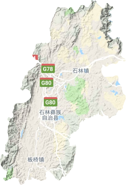 鹿阜街道地形地图