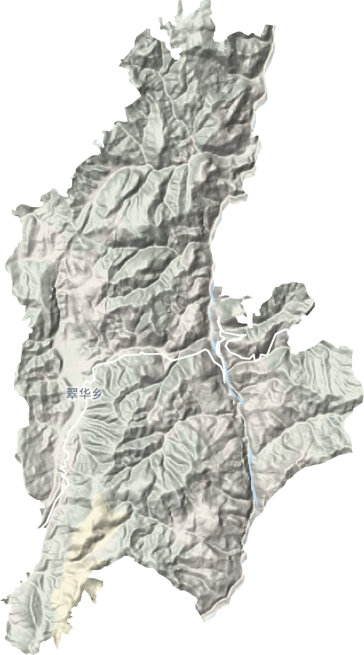 翠华镇地形地图