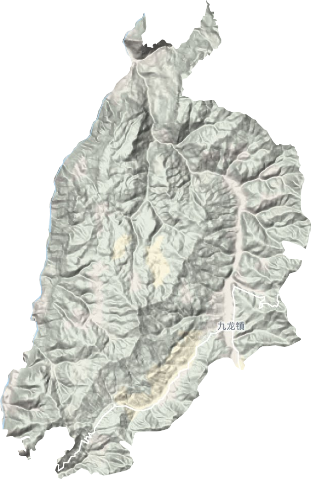九龙镇地形地图