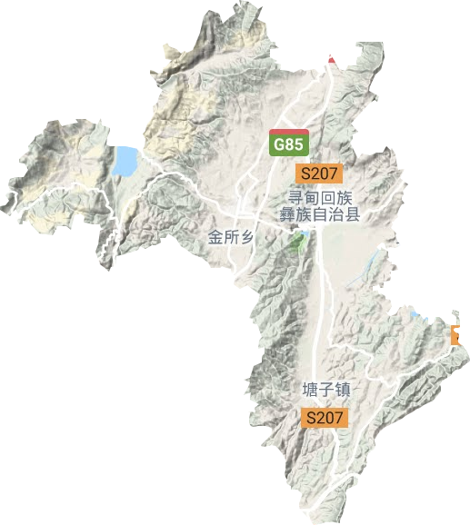 仁德街道地形地图