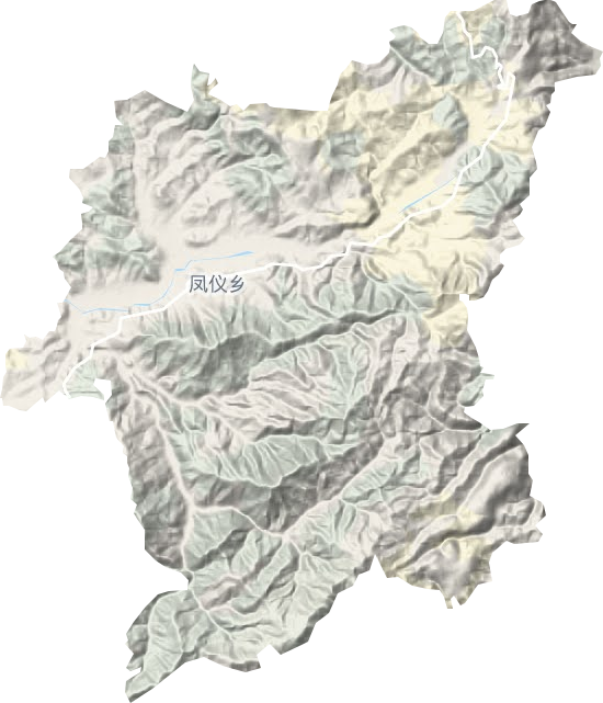凤合镇地形地图