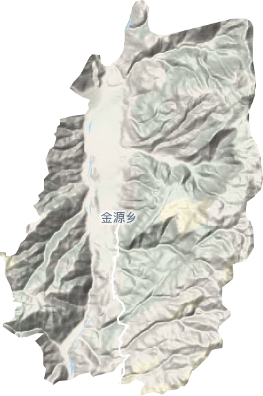 金源乡地形地图