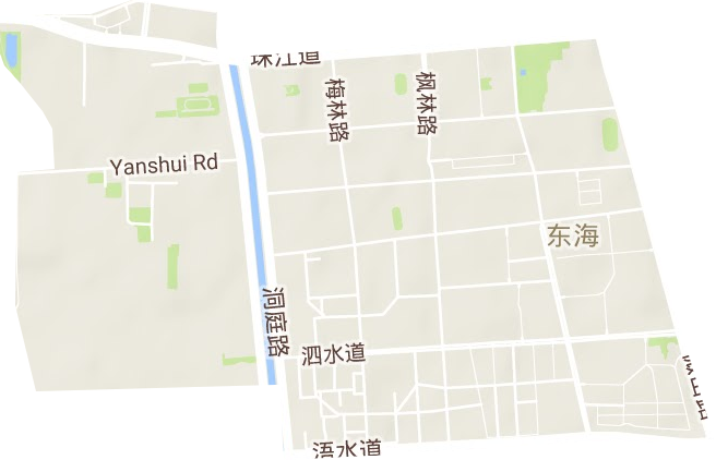 东海街道地形地图