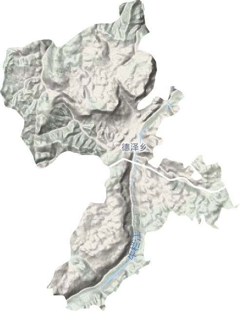 德泽乡地形地图