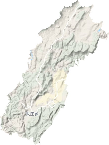 大庄乡地形地图