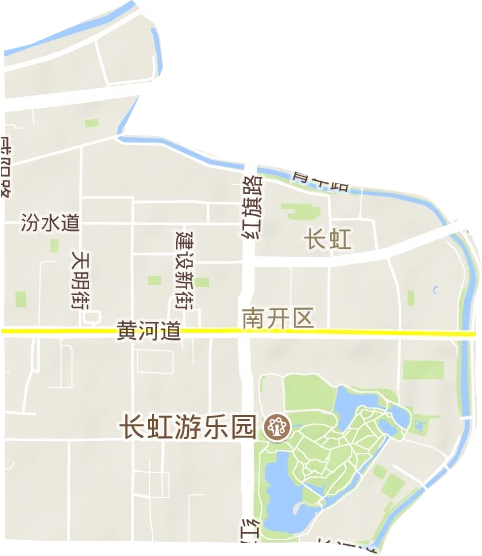 长虹街道地形地图