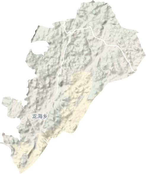 龙海乡地形地图