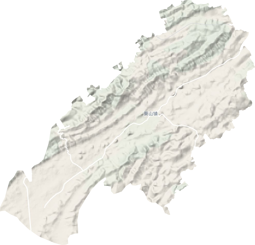 葵山镇地形地图