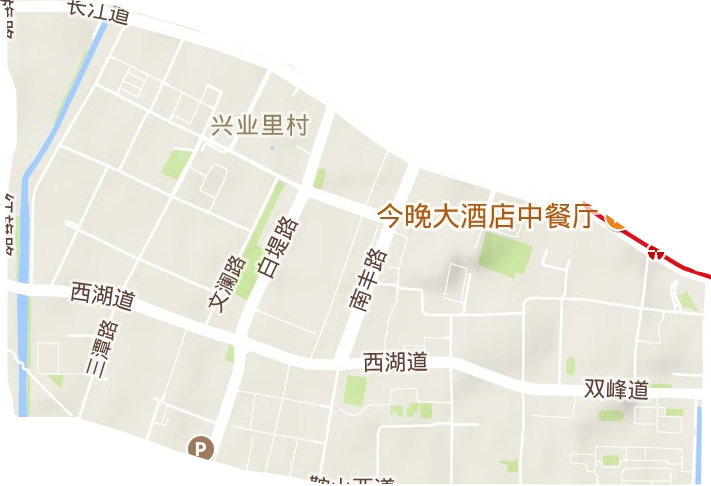 万兴街道地形地图