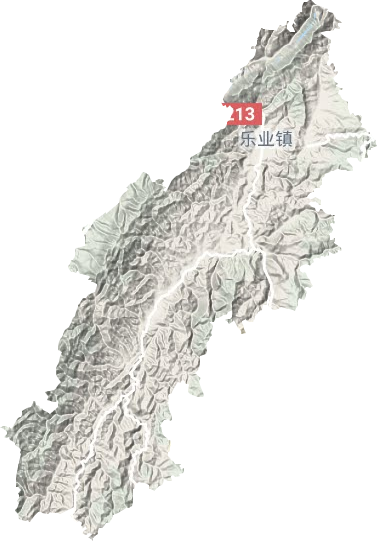 乐业镇地形地图