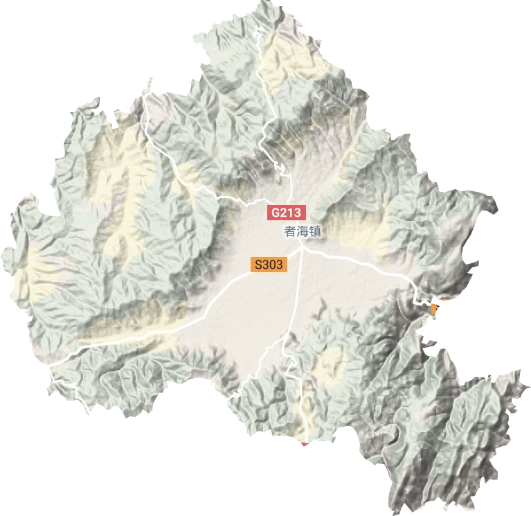 者海镇地形地图