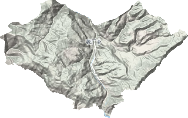 老厂乡地形地图