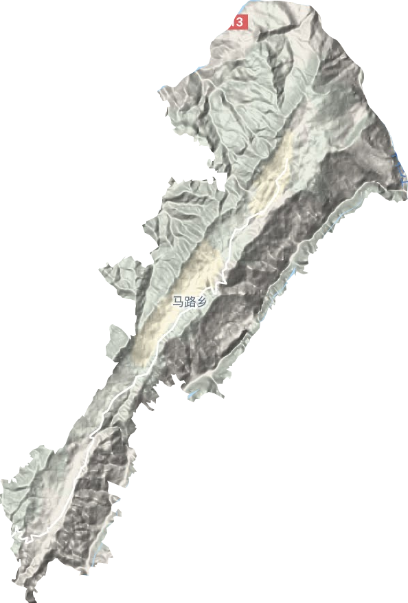 马路乡地形地图