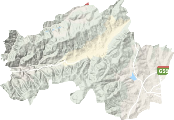 西宁街道地形地图