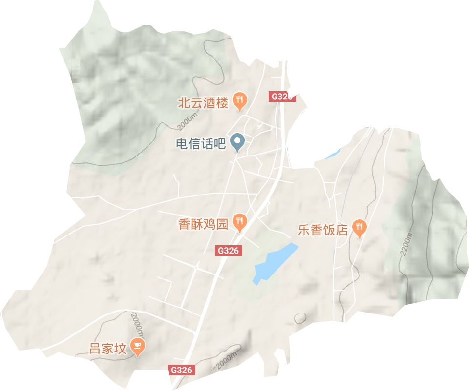 虹桥街道地形地图