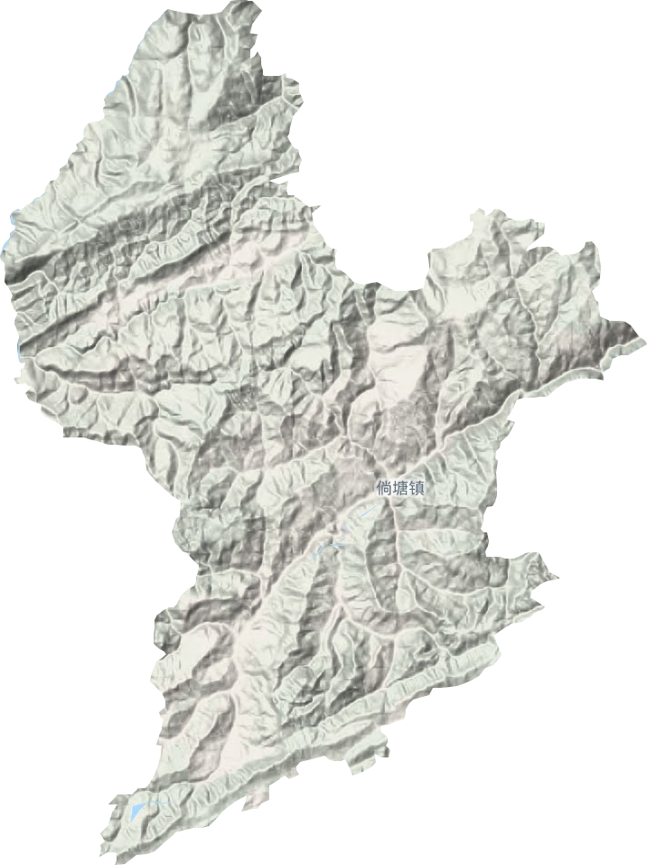 倘塘镇地形地图