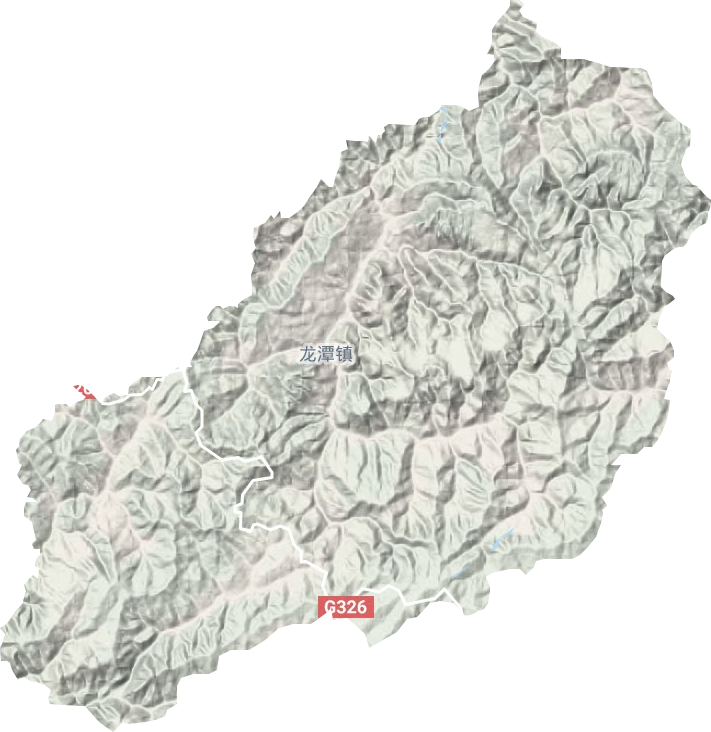龙潭镇地形地图