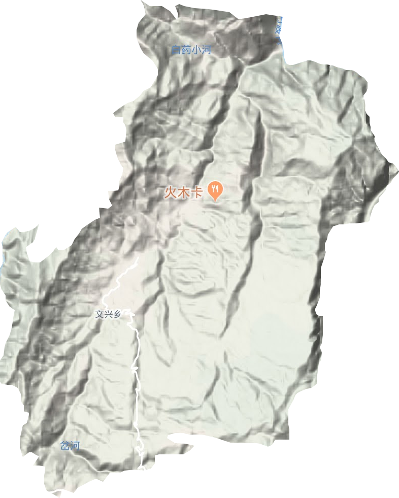 文兴乡地形地图