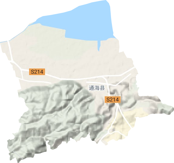 秀山街道地形地图