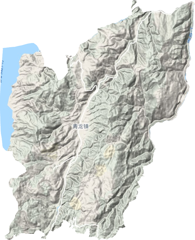 青龙镇地形地图