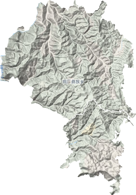 铜厂彝族乡地形地图