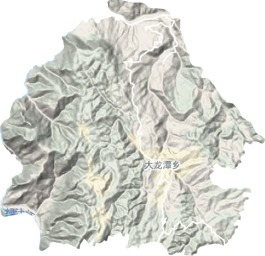大龙潭乡地形地图