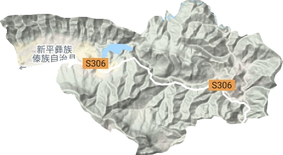 桂山街道地形地图