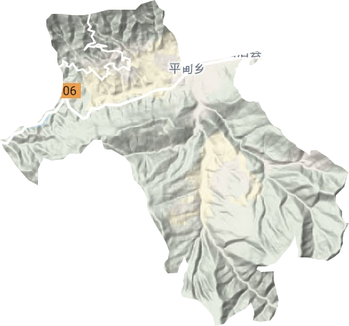 古城街道地形地图