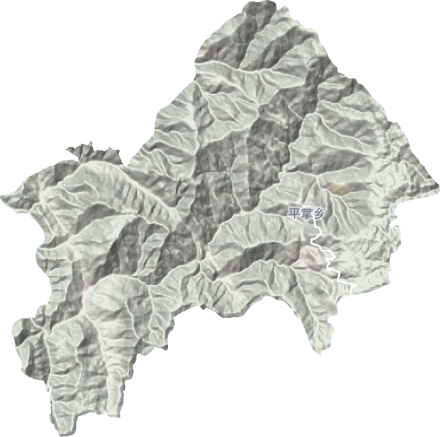 平掌乡地形地图