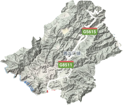 甘庄街道地形地图