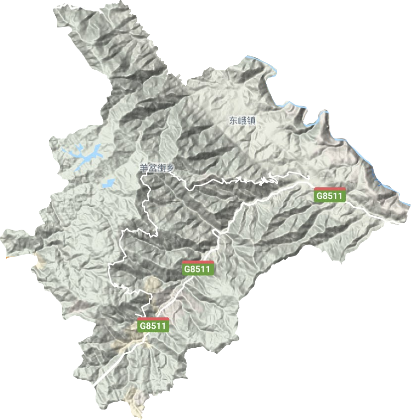 曼来镇地形地图