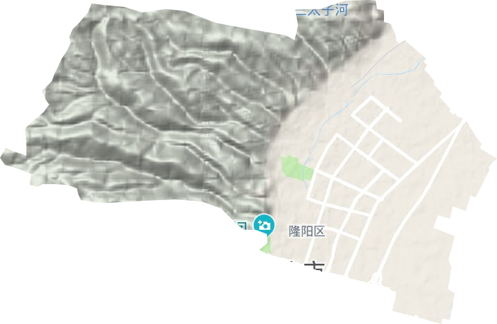 永昌街道地形地图