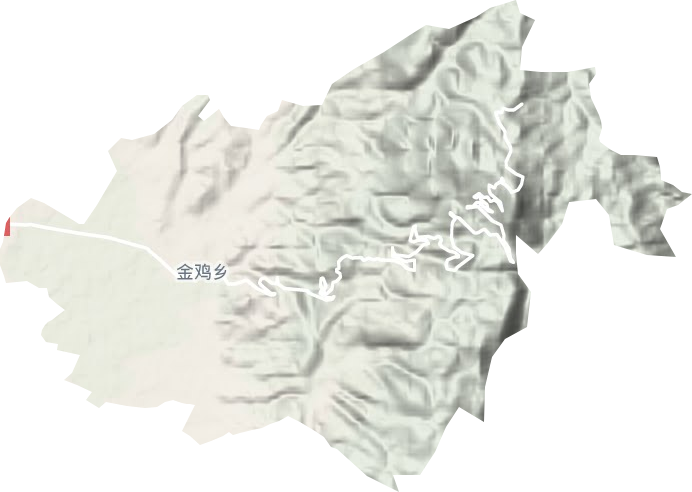 金鸡乡地形地图